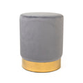 Pale Blue Velvet Vanity Stool B250