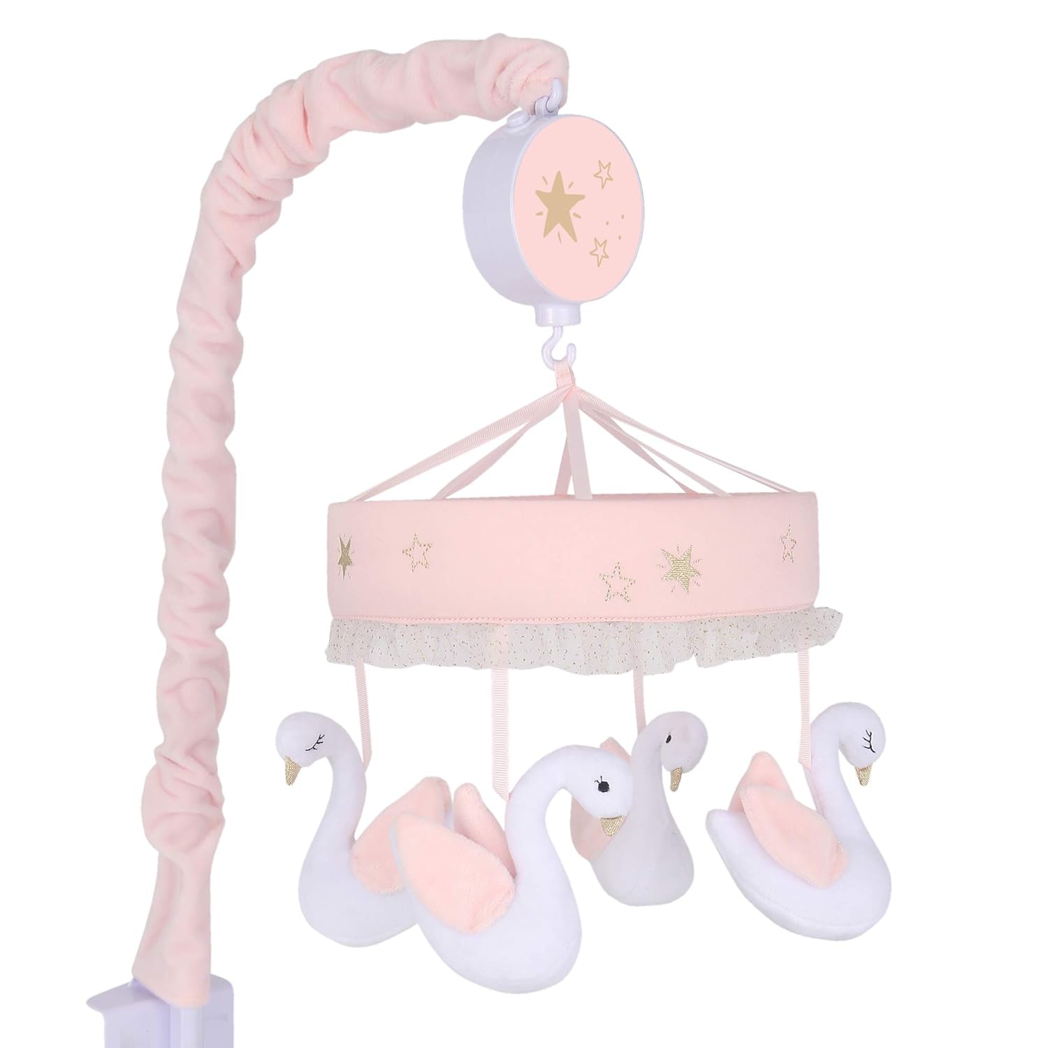 Pink/White Musical Baby Crib Mobile O29860