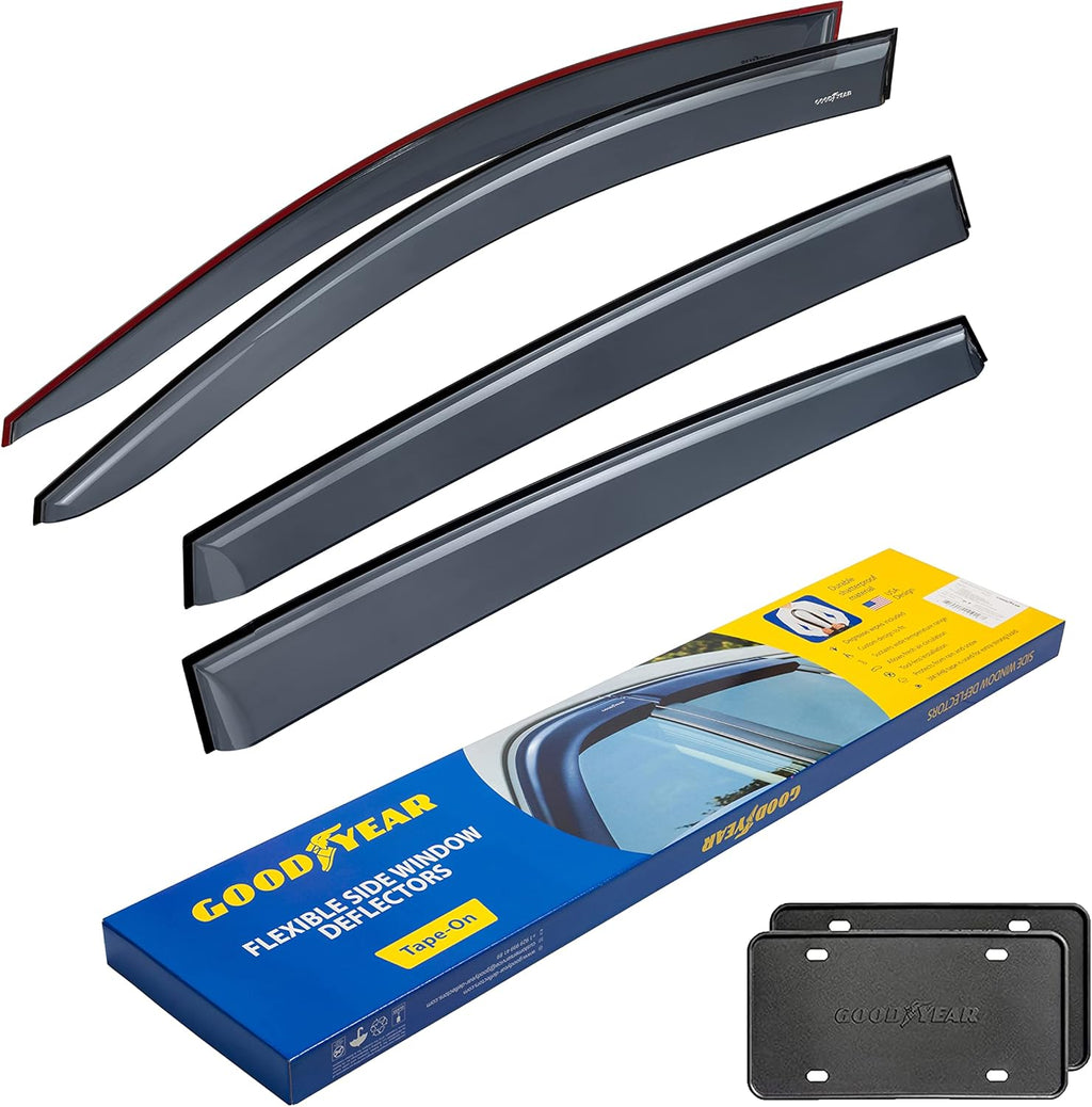 4 pcs Tape-on Side Window Deflectors for Toyota RAV4 2013-2018 SUV H5103
