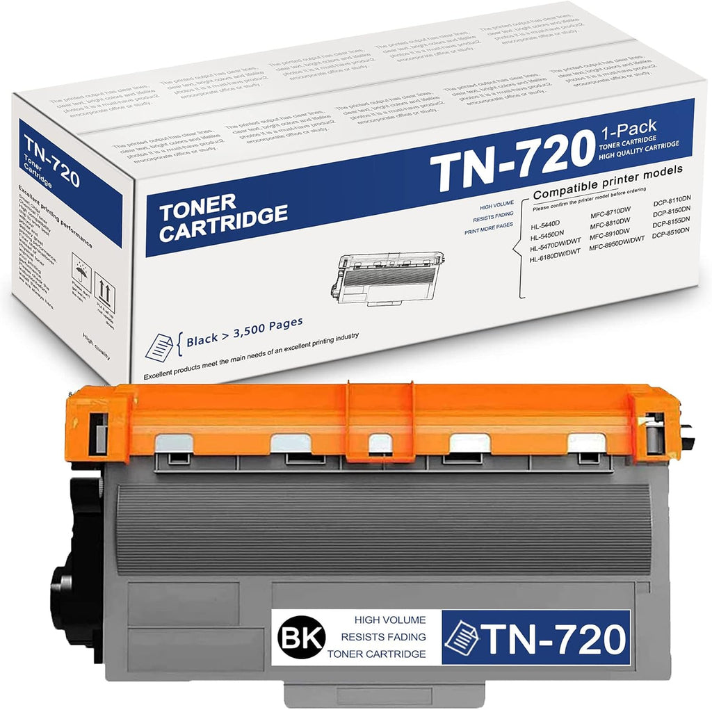 Black TN720 Compatible Toner Cartridge for Brother Printer U218415