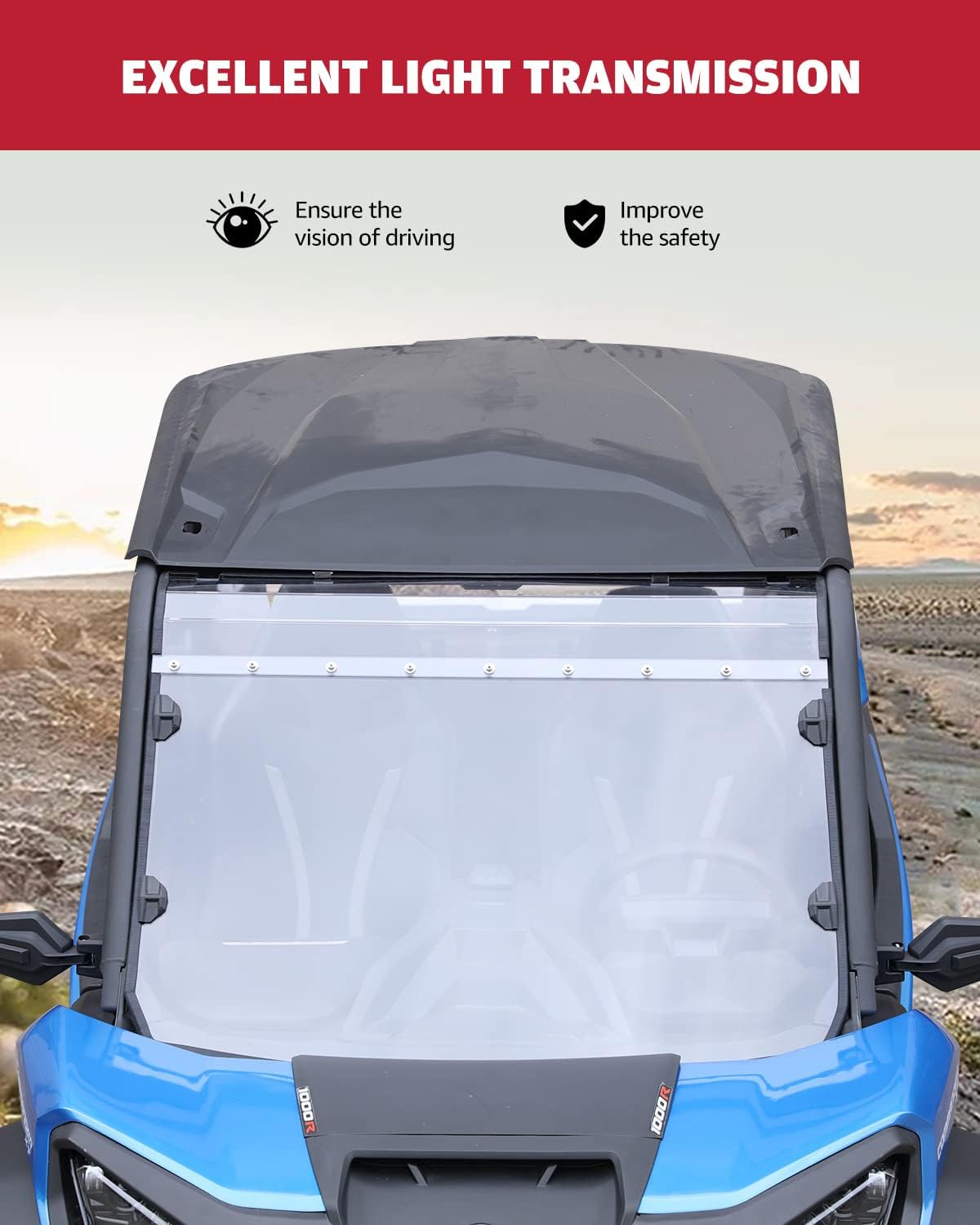 Clear Tough Windscreen for Can Am Commander 1000 Q52122