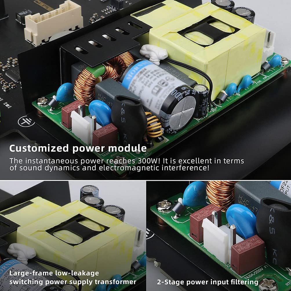 Digital Power Amplifier 150W×150W 2 Channel Desktop Amp with Remote Control B1599
