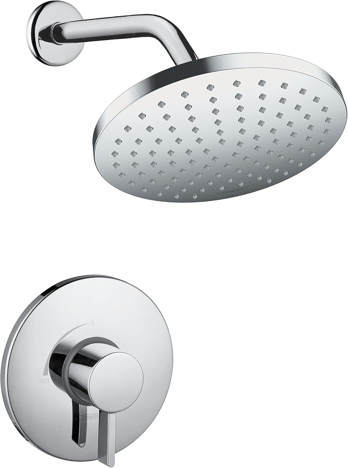 Chrome Round Shower Set O713