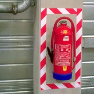Red/White Striped Vinyl Safety Tape W250001