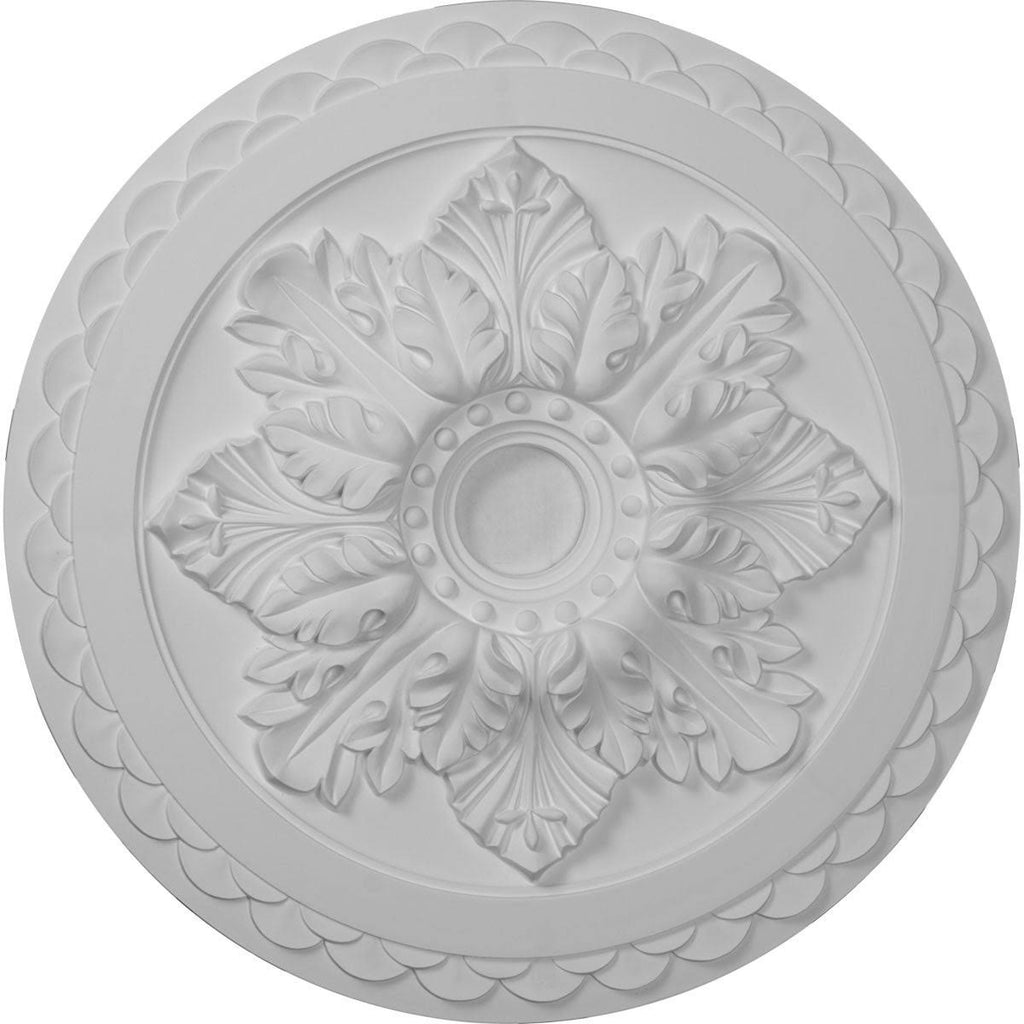 Bordeaux Deluxe Ceiling Medallion, Hand-Painted Jet Black D964