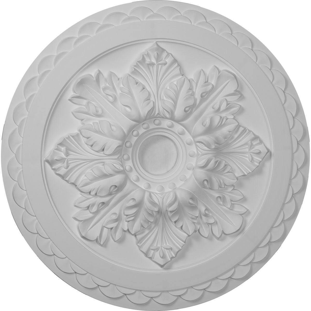 Bordeaux Deluxe Ceiling Medallion, Hand-Painted Jet Black D964
