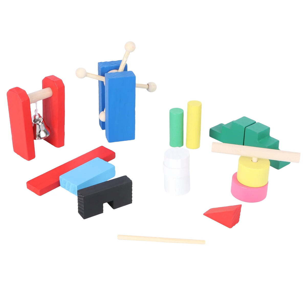 Wooden Domino Blocks Building Toy Educational Toys P14254