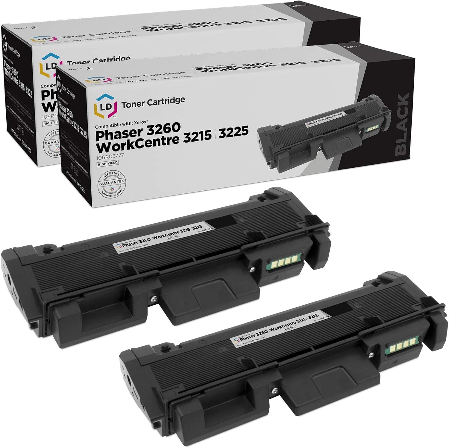 Black 2-Pack High Yield Toner Cartridge Y4306