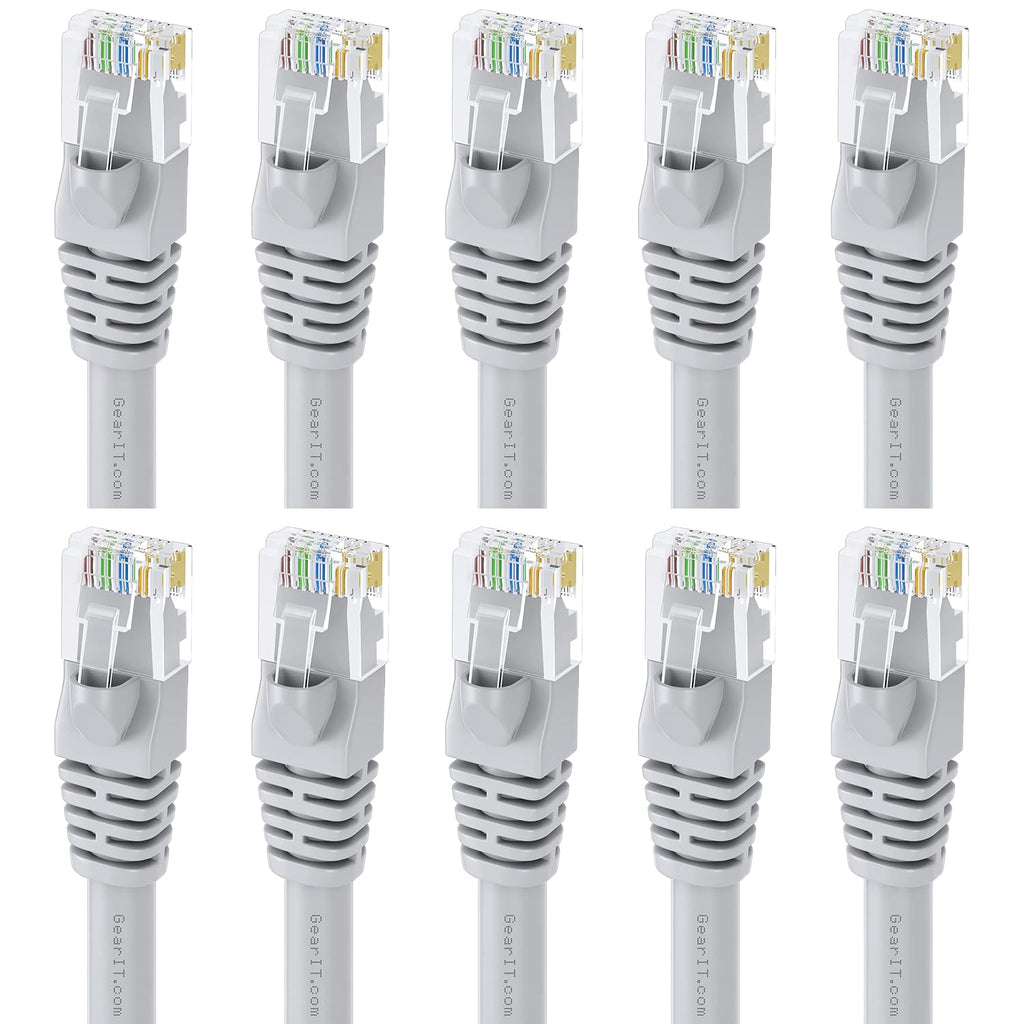 Cat 6 Ethernet Cable 3 ft (10-Pack) Orange Z601