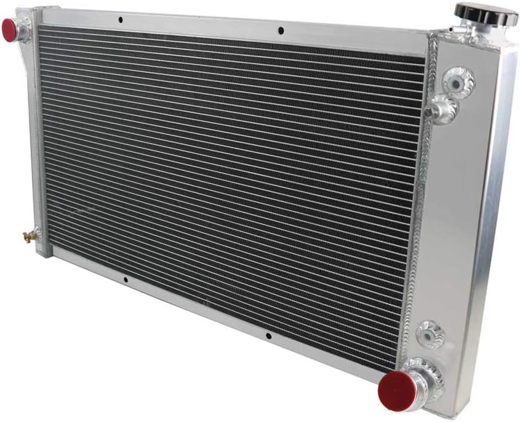 3 Row Core Aluminum Radiator with 2 x 12" Fan and Thermostat Relay Wire Kit F8191