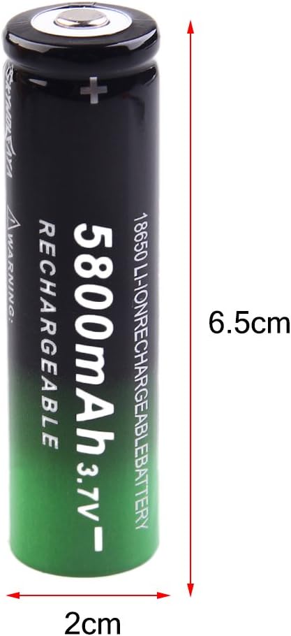 50 Pack 18650 Rechargeable 5800mAh 20A 3.7V Button Top Batteries Y147812