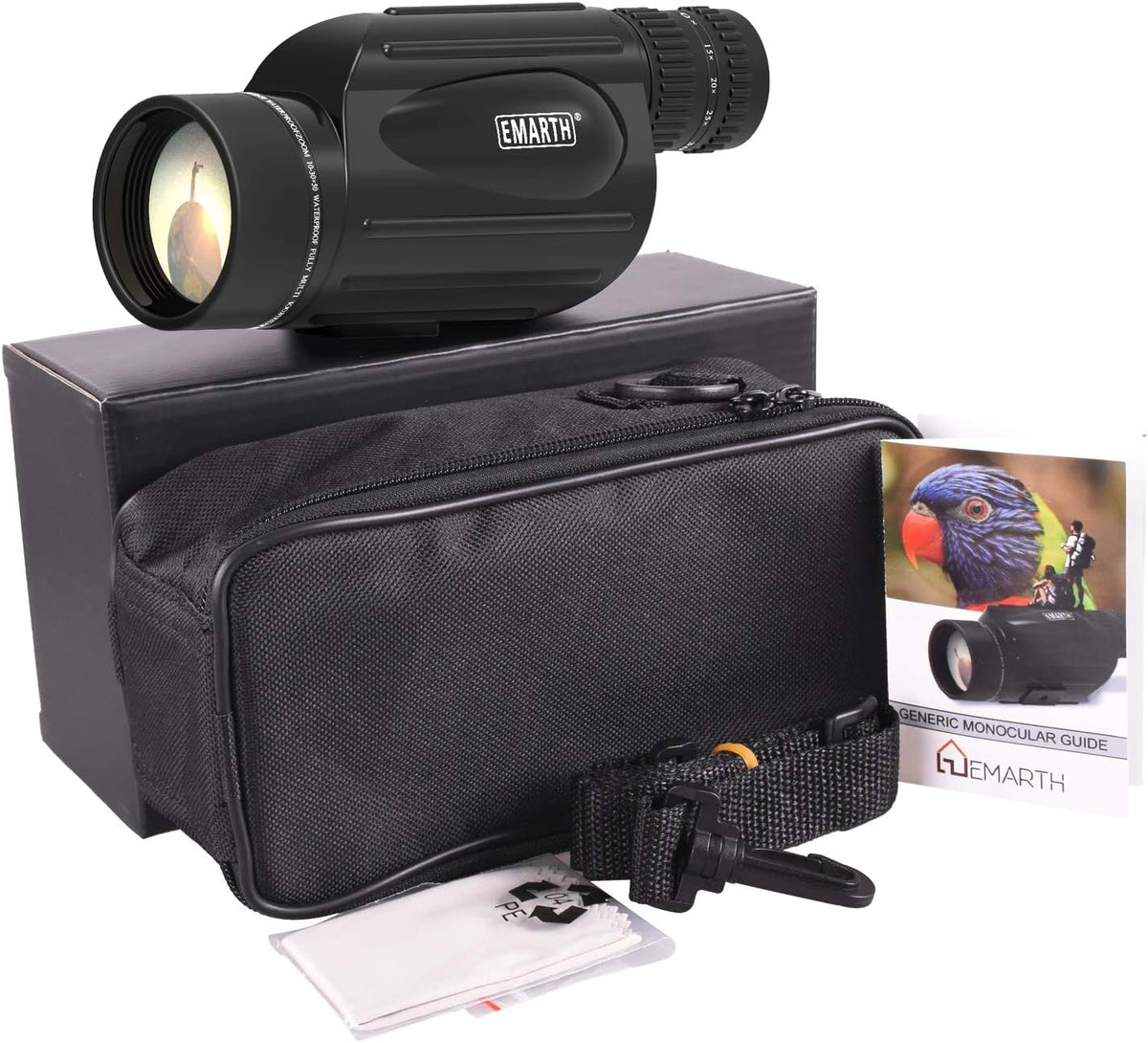 10-30X50 Zoom Monocular Telescope BAK4 Prism Waterproof R6947