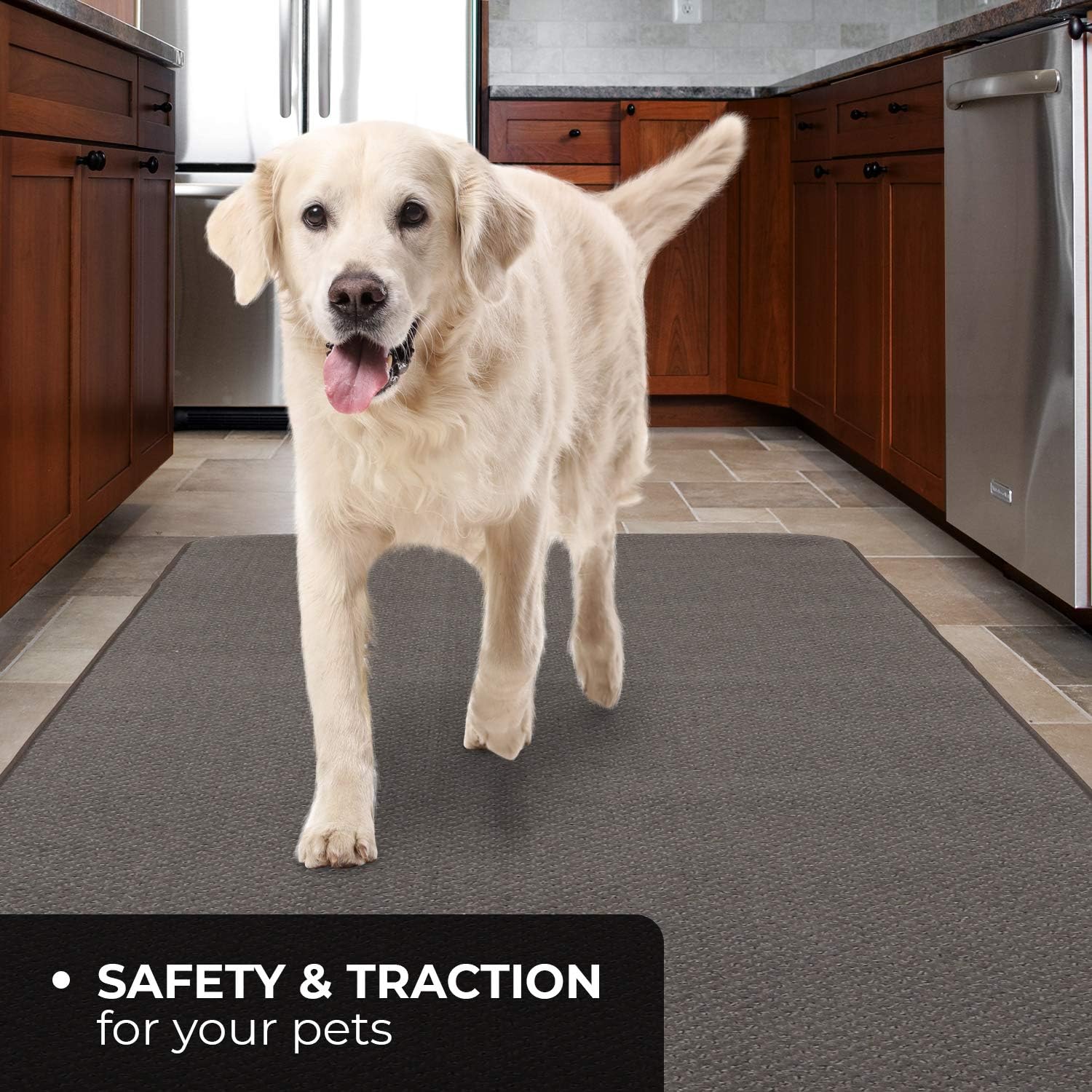 Gray 6 Feet X 36 Inches Skid-Resistant Carpet Runner Q238528