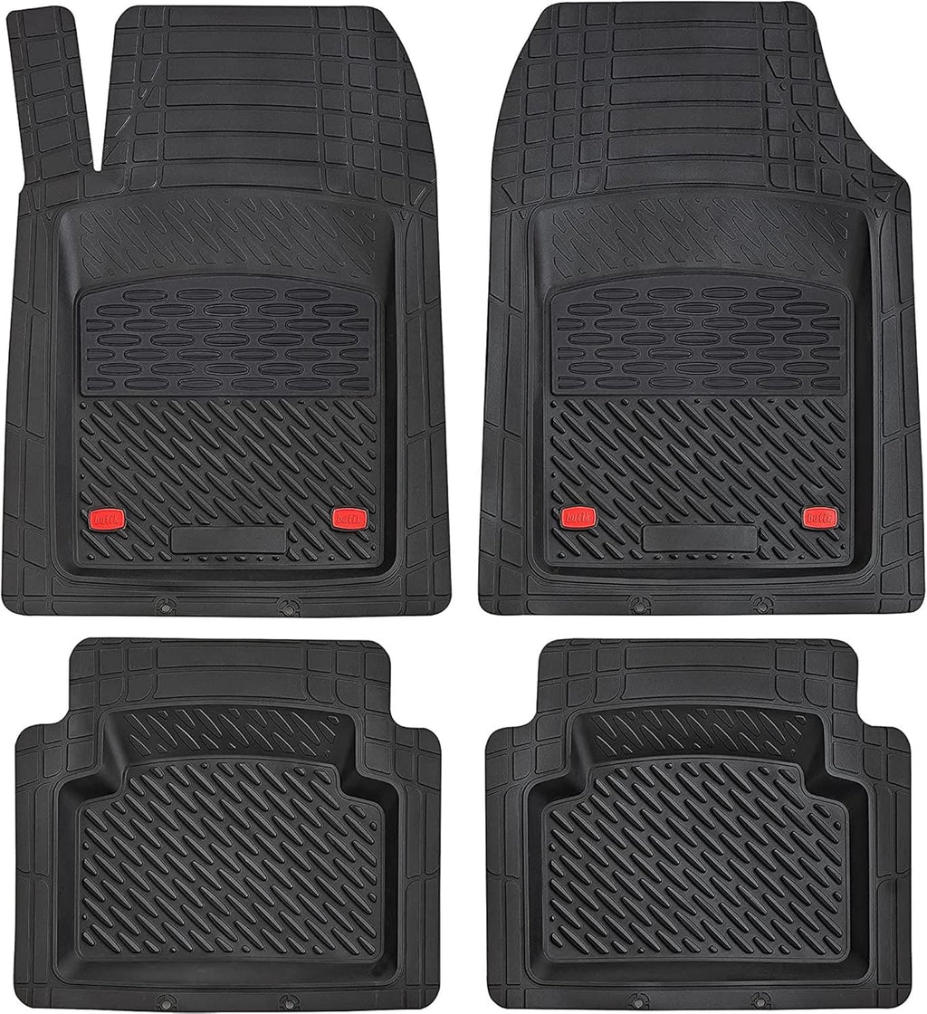 Silver 5-Piece Heavy-Duty Automotive Floor Mat Z786441