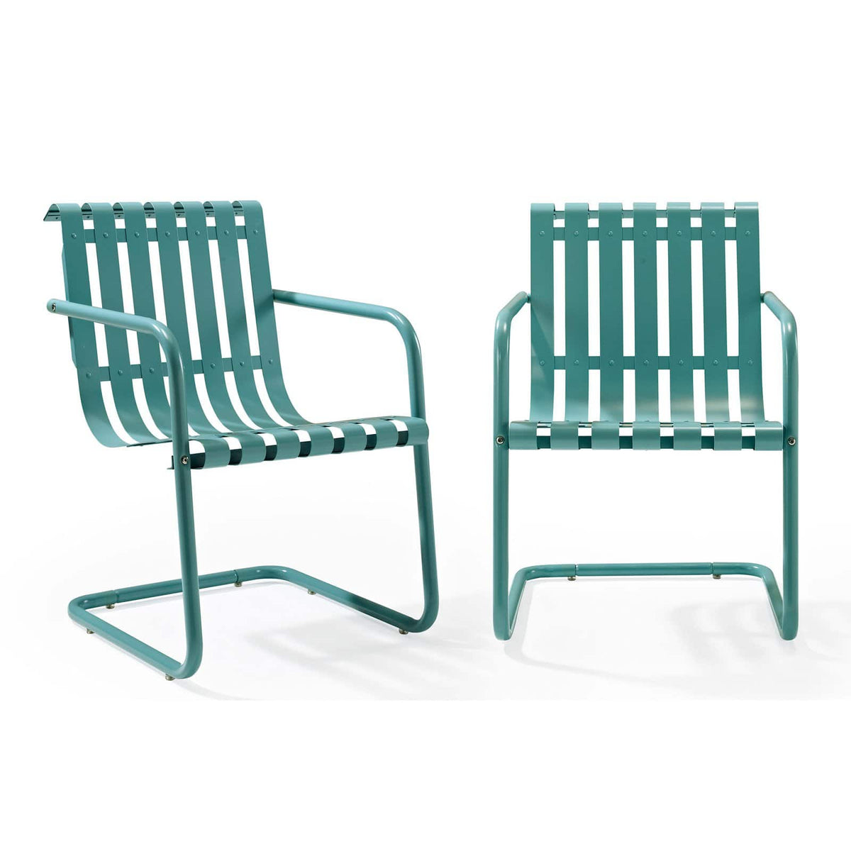 Red Metal Patio Chair (Set of 2) L873