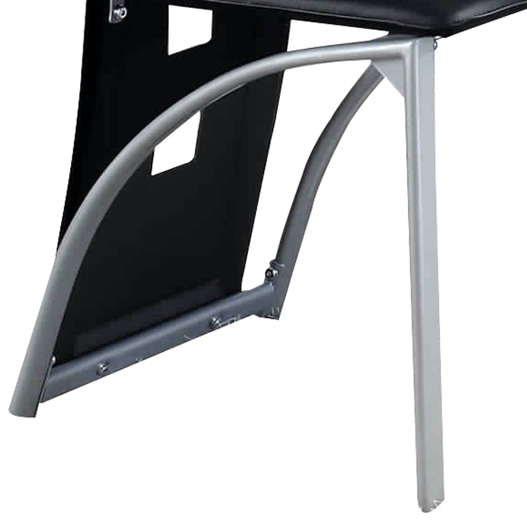 Black and Silver Metal Side Chair Set of 2 G272499