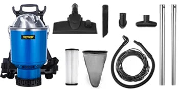Commercial 5 in 1 HEPA Backpack Vacuum Cleaner with Telescoping Wand R408003