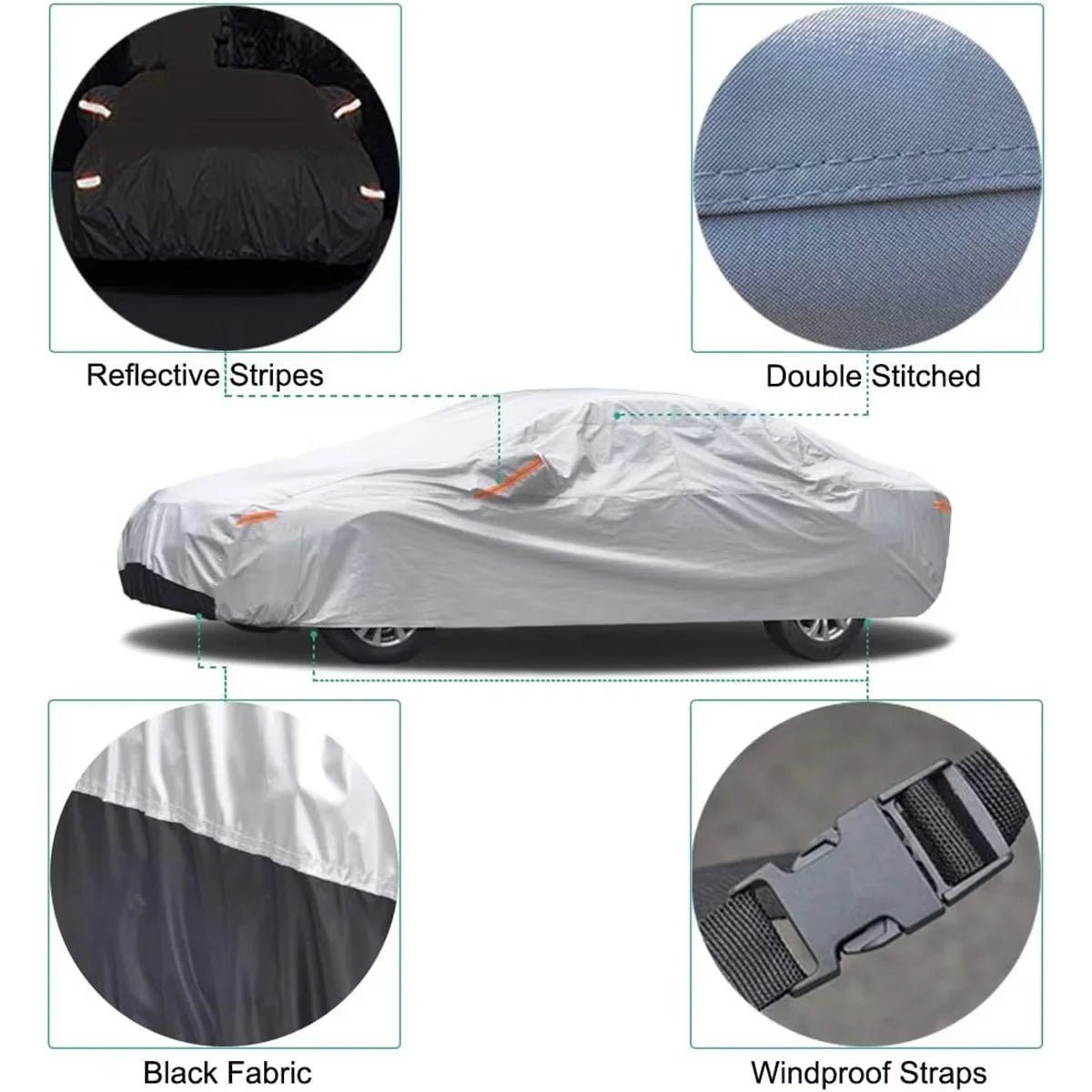 Silver Waterproof Full Exterior Car Cover G474