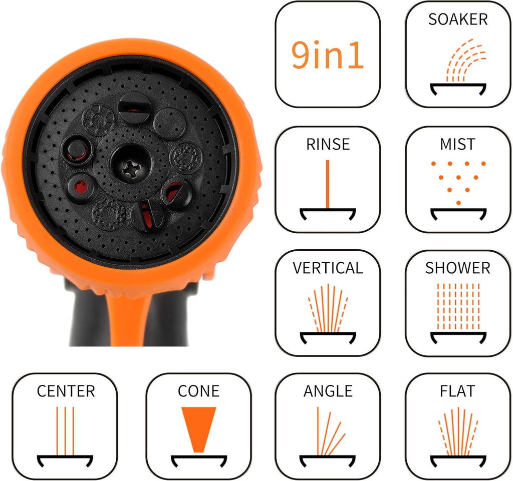Retractable Wall Mounted Garden Hose Reel 1/2" x 147 ft with Automatic Rewind U165278