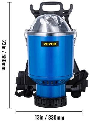 Commercial 5 in 1 HEPA Backpack Vacuum Cleaner with Telescoping Wand R408003