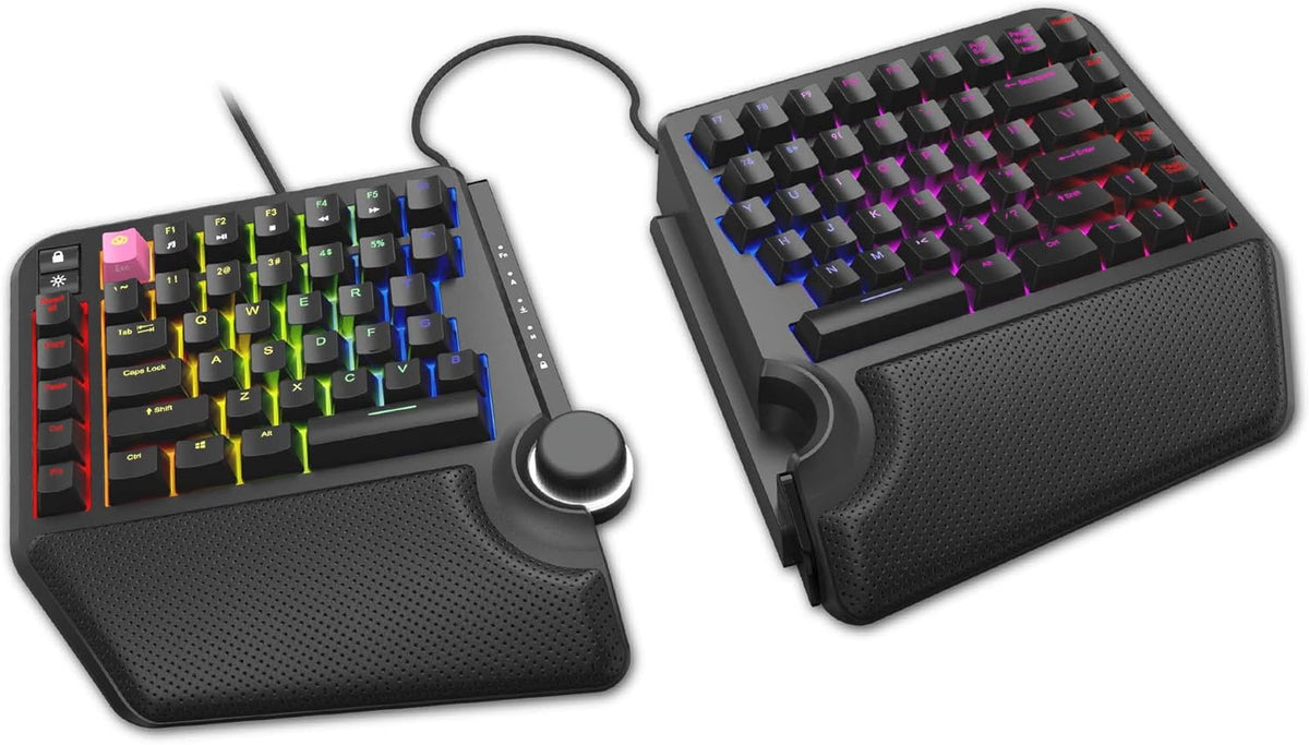 Ergonomic Tenkeyless Mechanical Keyboard with Cherry MX Brown K176743