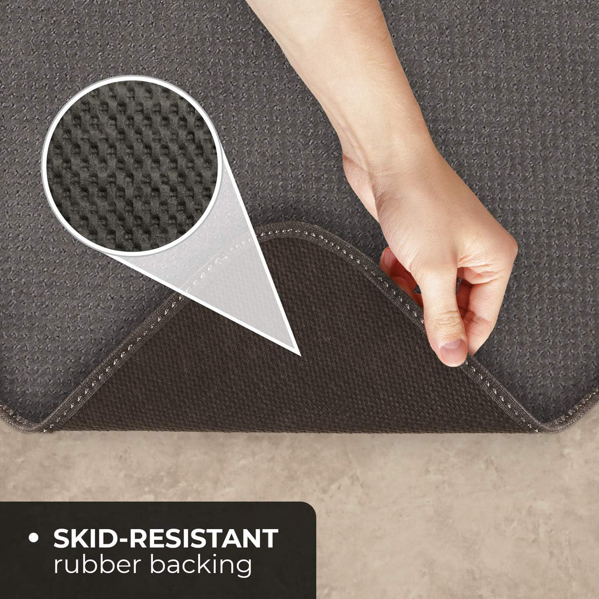 Gray 6 Feet X 36 Inches Skid-Resistant Carpet Runner Q238528