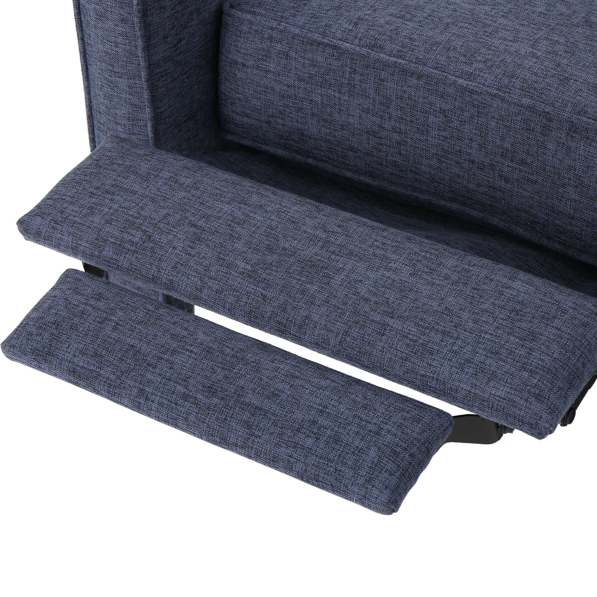 Dark Blue Fabric Button Tufted Recliner K703