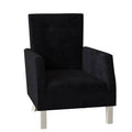 Antique White Linen Armchair O255272