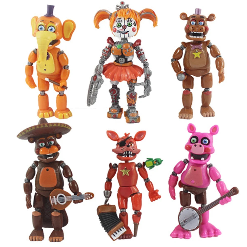6Pcs/Set Five Nights At Freddy Action Figure Toy E4658