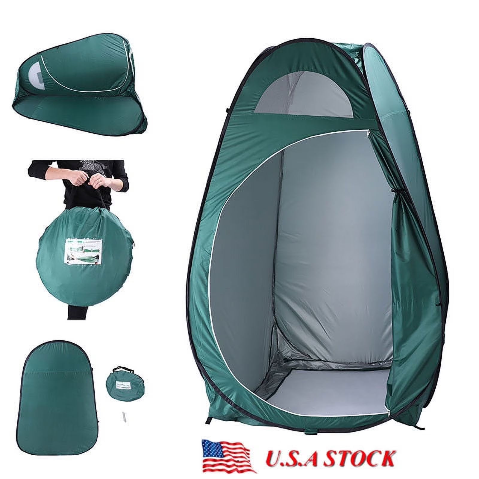 Army Green Pop-up Privacy Shelter Tent X479853