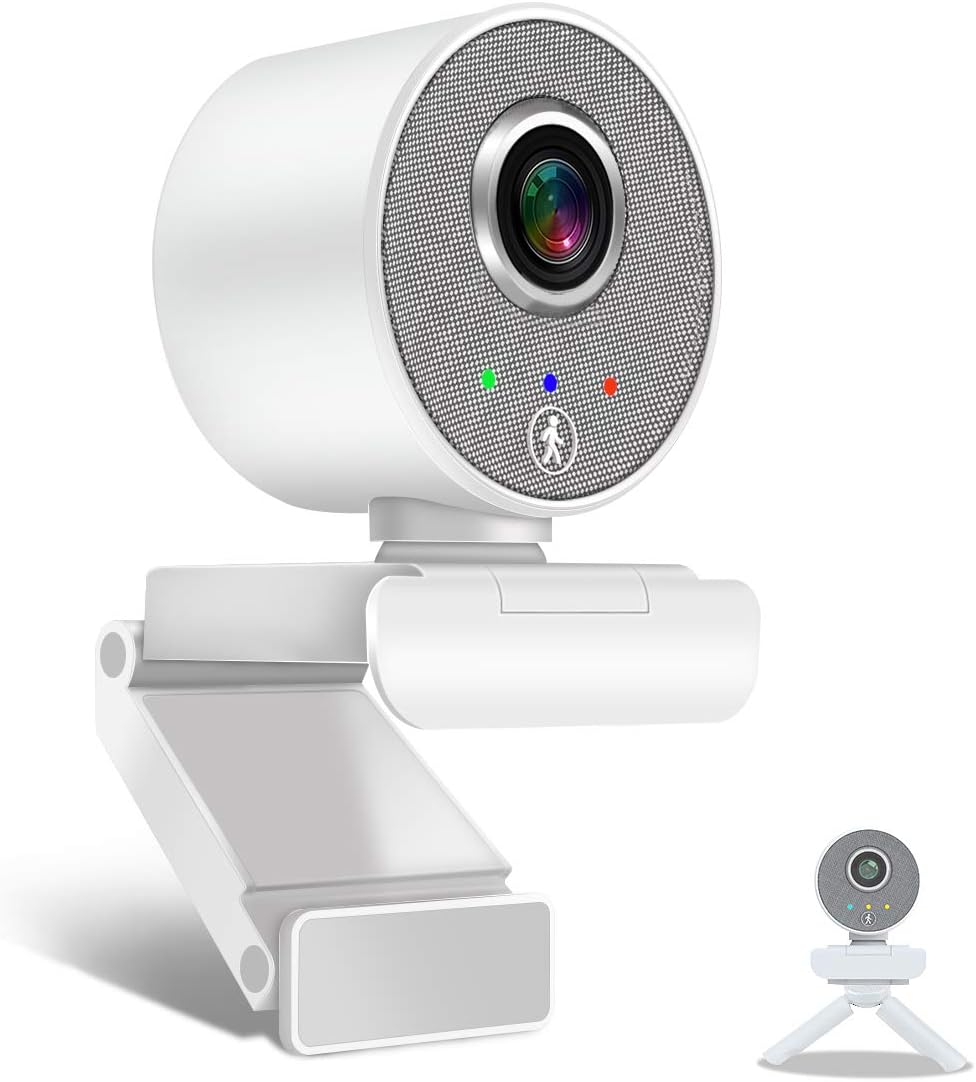 Black 1080P HD USB Webcam with Microphone, Pack of 2 Y46989