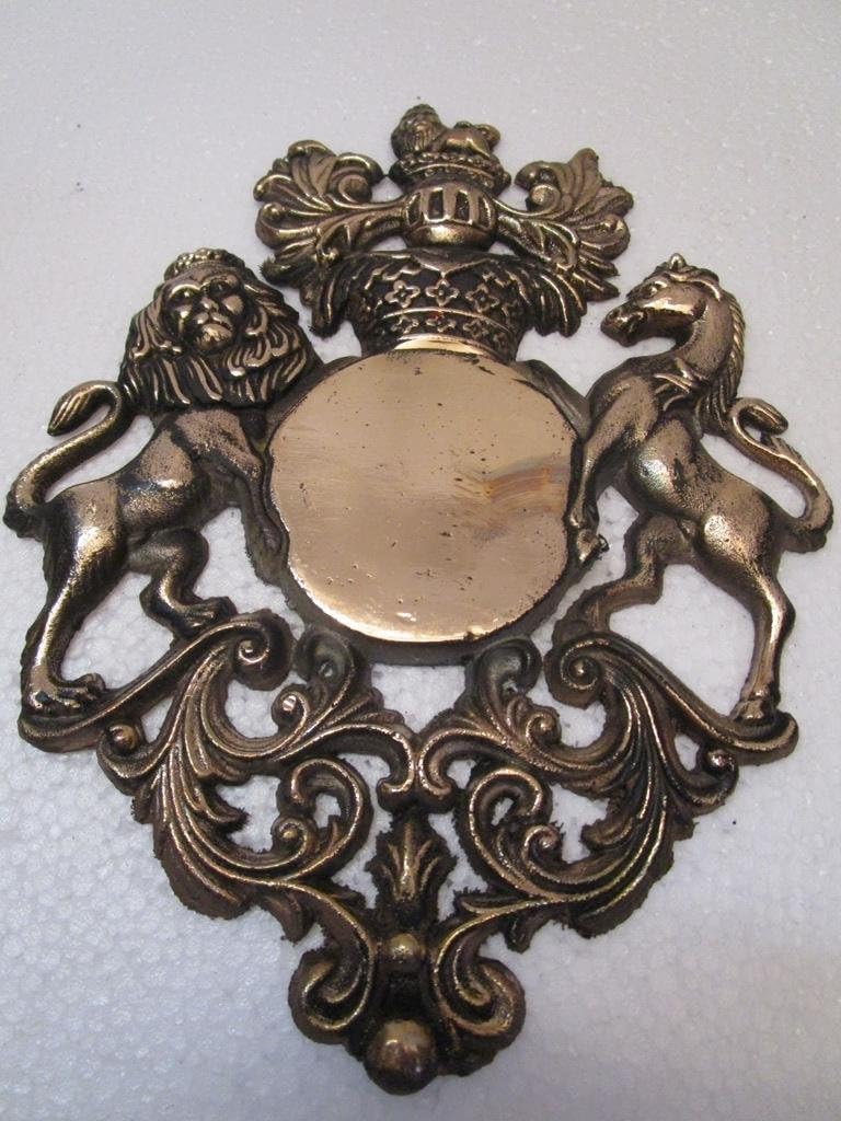 Brass British Royal Safe Wall Plaque Plate Pack of 2 T29852