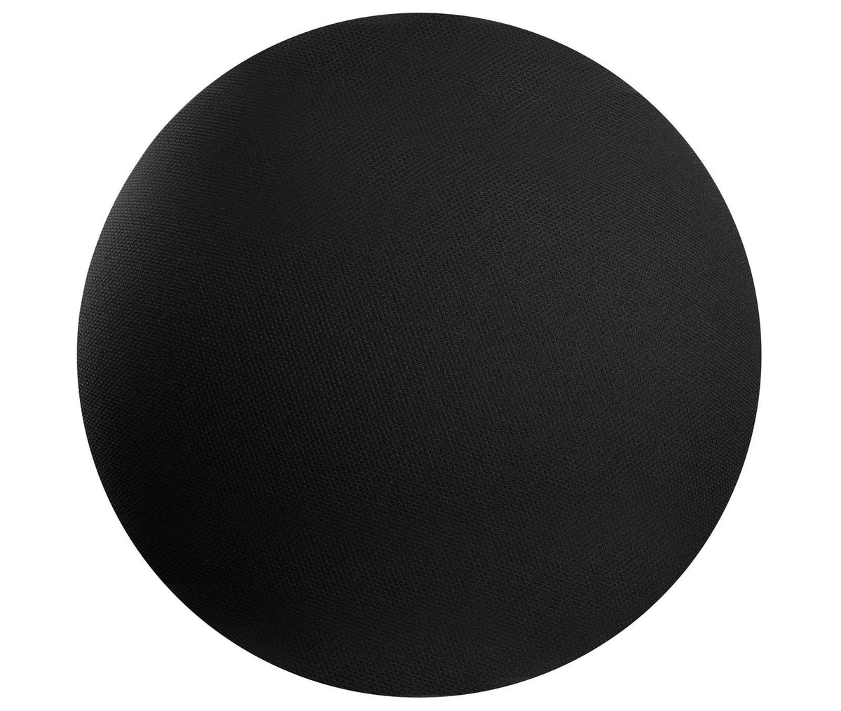 Designer Stool, Fabric Padded Black Seat, Grey Frame L9658