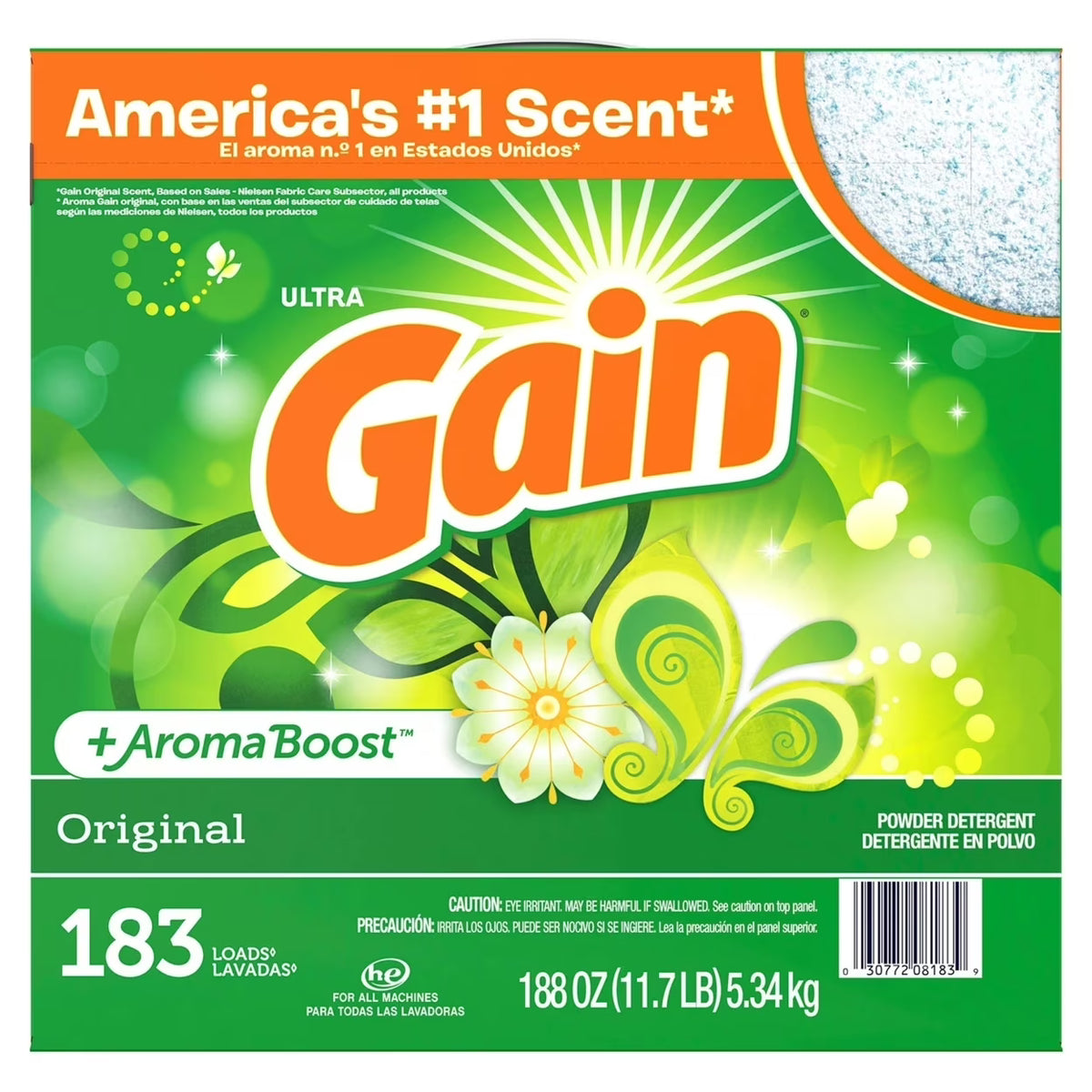 Ultra Powder Laundry Detergent Original 188 Ounce 183 Loads E658671