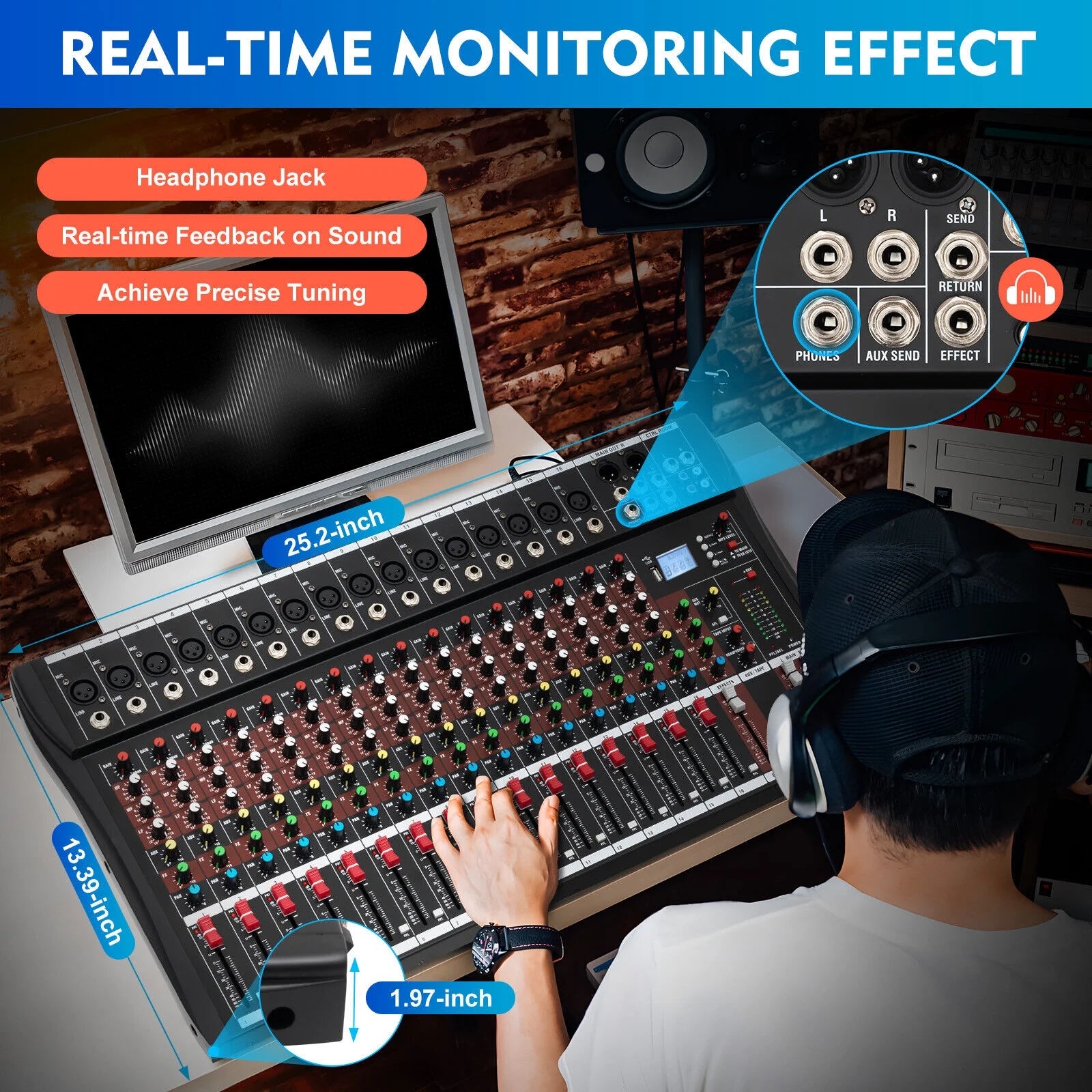 16 Channel Bluetooth Digital Sound Mixer S7669