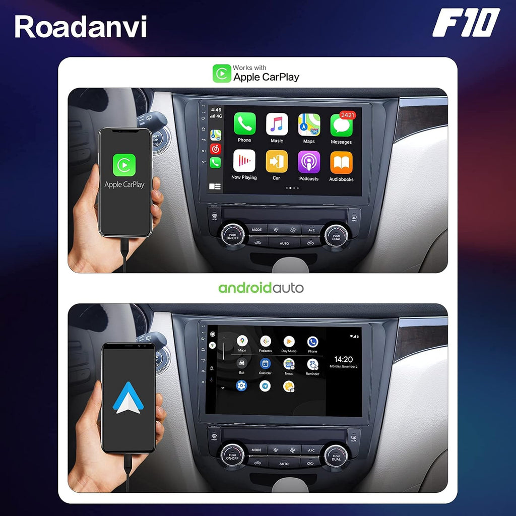 Car Stereo Bluetooth Radio with Carplay Android Auto Touch Screen S102