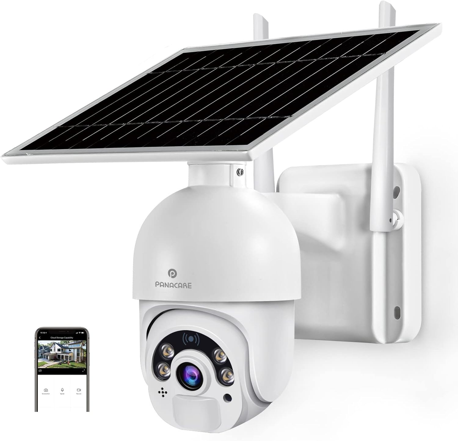 Solar Outdoor Camera 1080P 14400mAh Wireless Battery Camera B521165