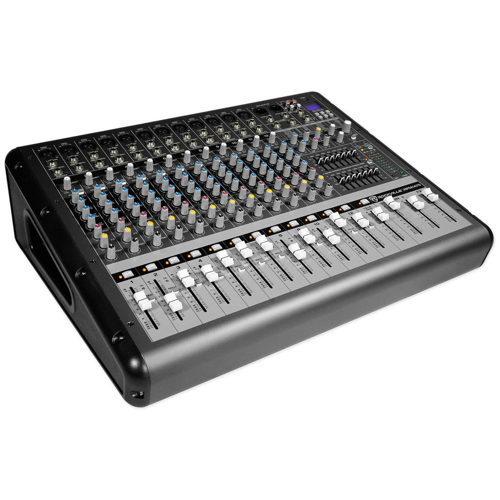 14-Channel 6000W Powered Mixer with USB and Effects I3777