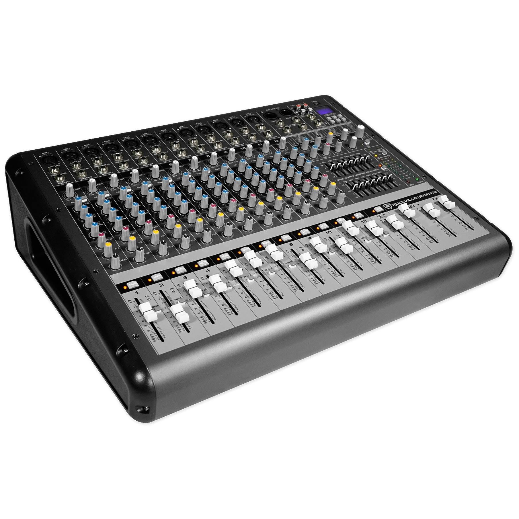 14-Channel 6000W Powered Mixer with USB and Effects I3777