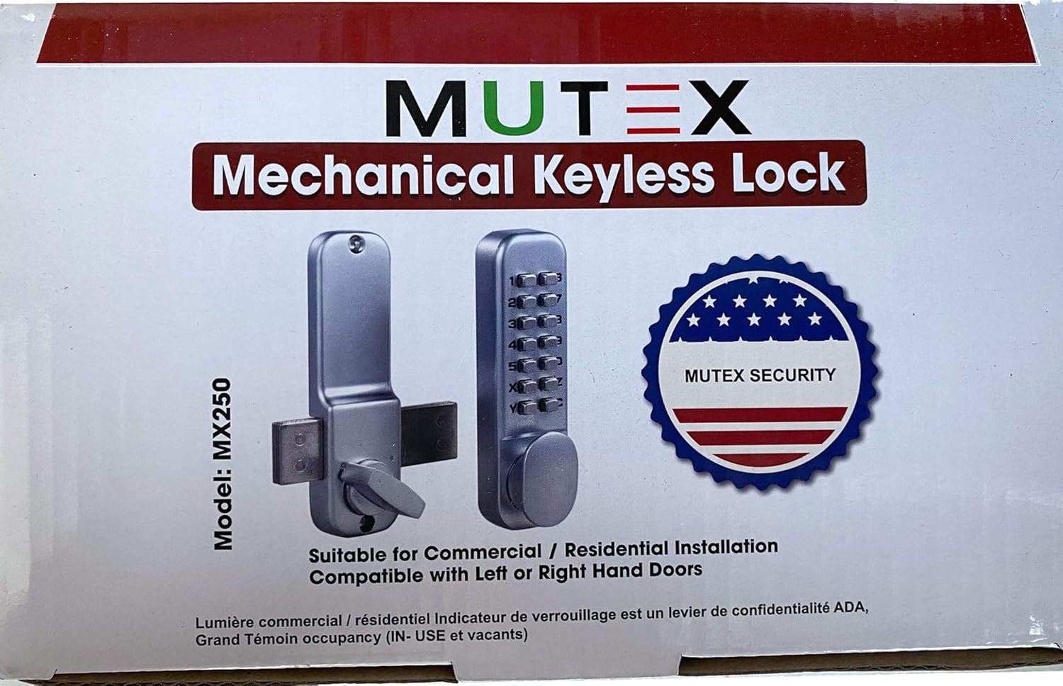Satin Chrome Combination Surface Mount Deadbolt U87967