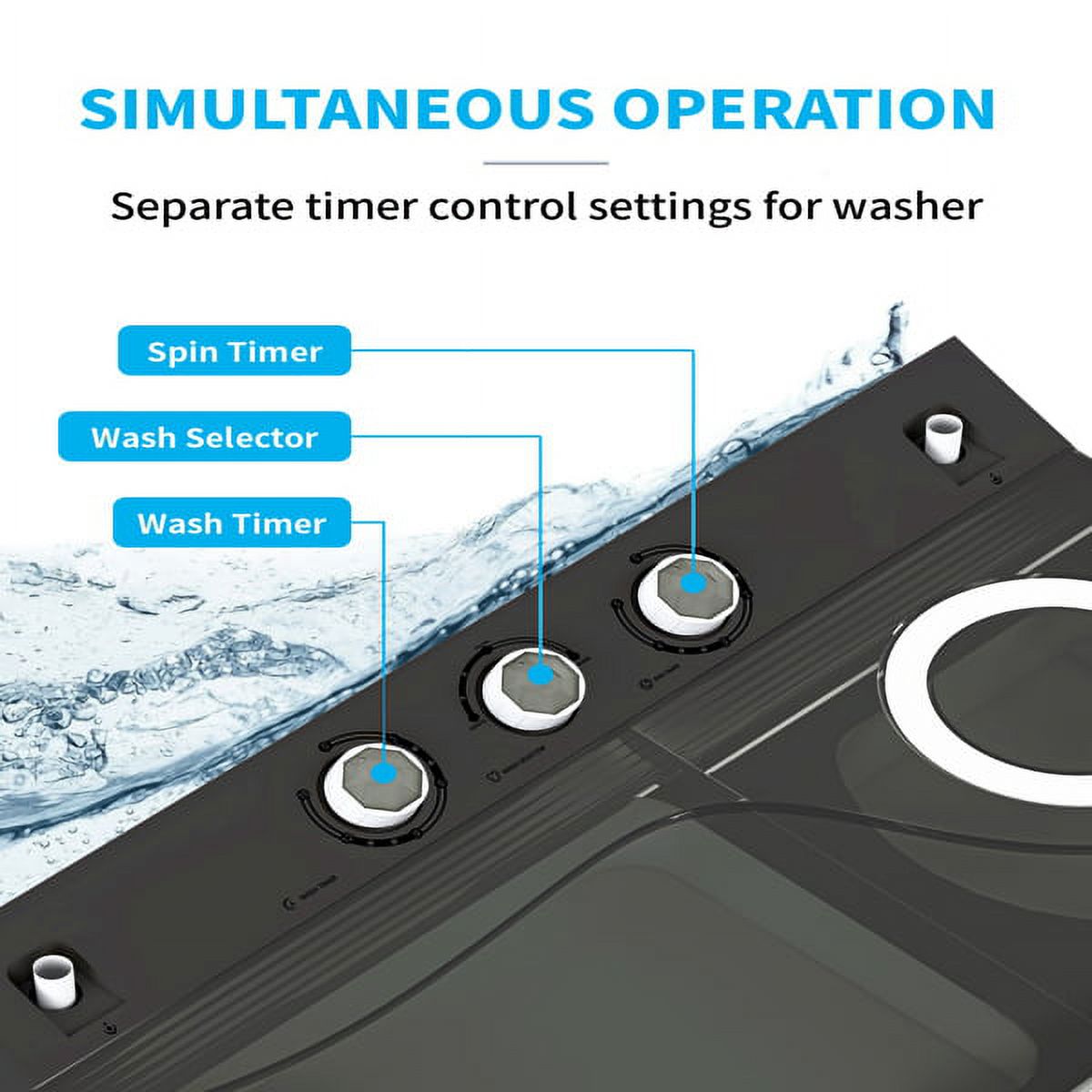26Lbs Semi-automatic Twin Tub Washing Machine A787