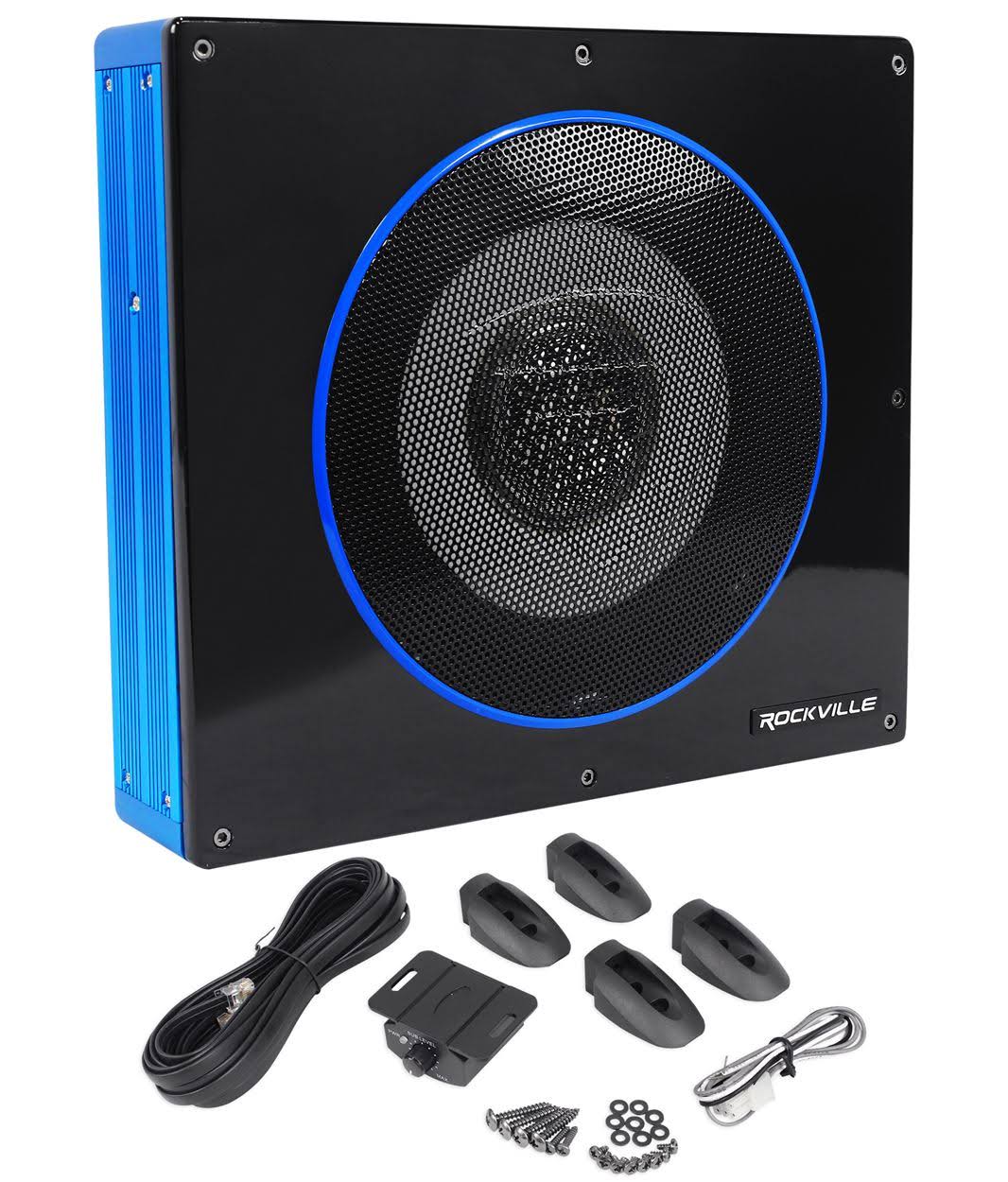 8x22 600 Watt Low Profile Powered Car Subwoofer R85027