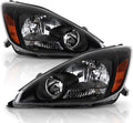 Black Housing Headlights Headlamps Assembly Y2659