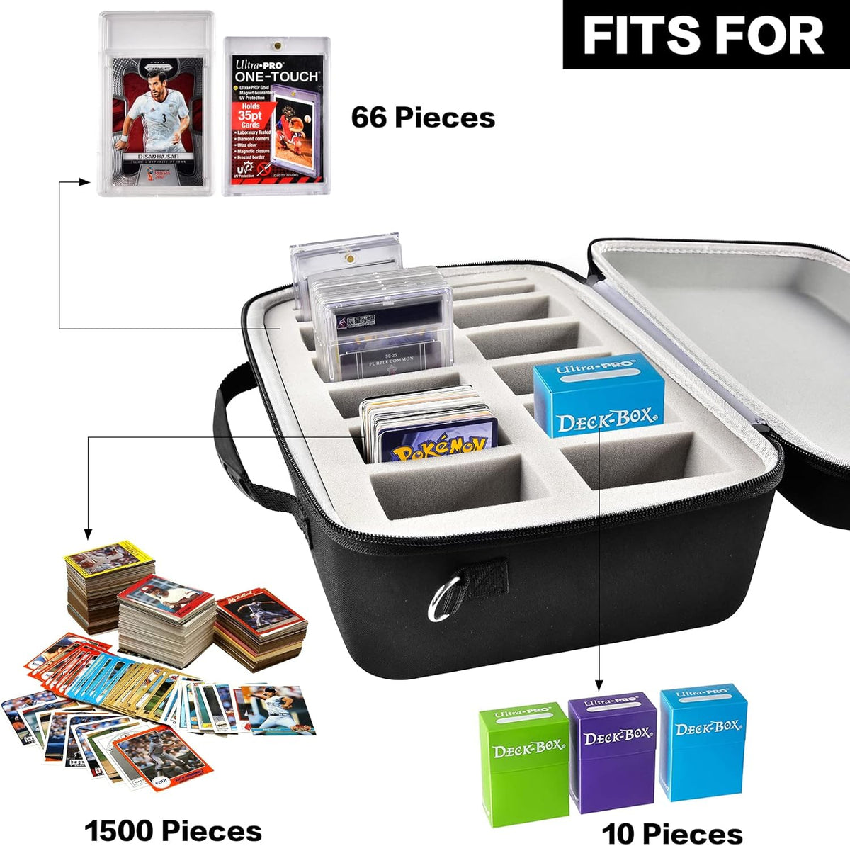 Graded Card Storage Box for Sports Trading Cards R61144