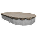 Beige Oval Pool Winter Cover, 16 x 32 ft I522568