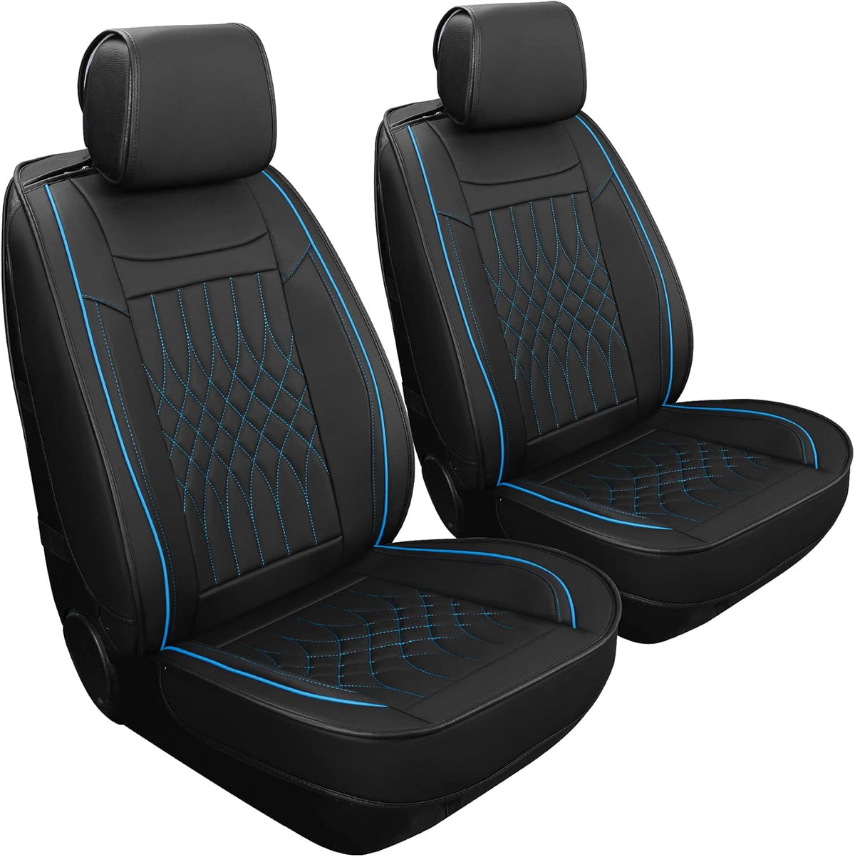 Gray Leatherette Car Seat Covers Full Set 5 Pcs Waterproof U9705