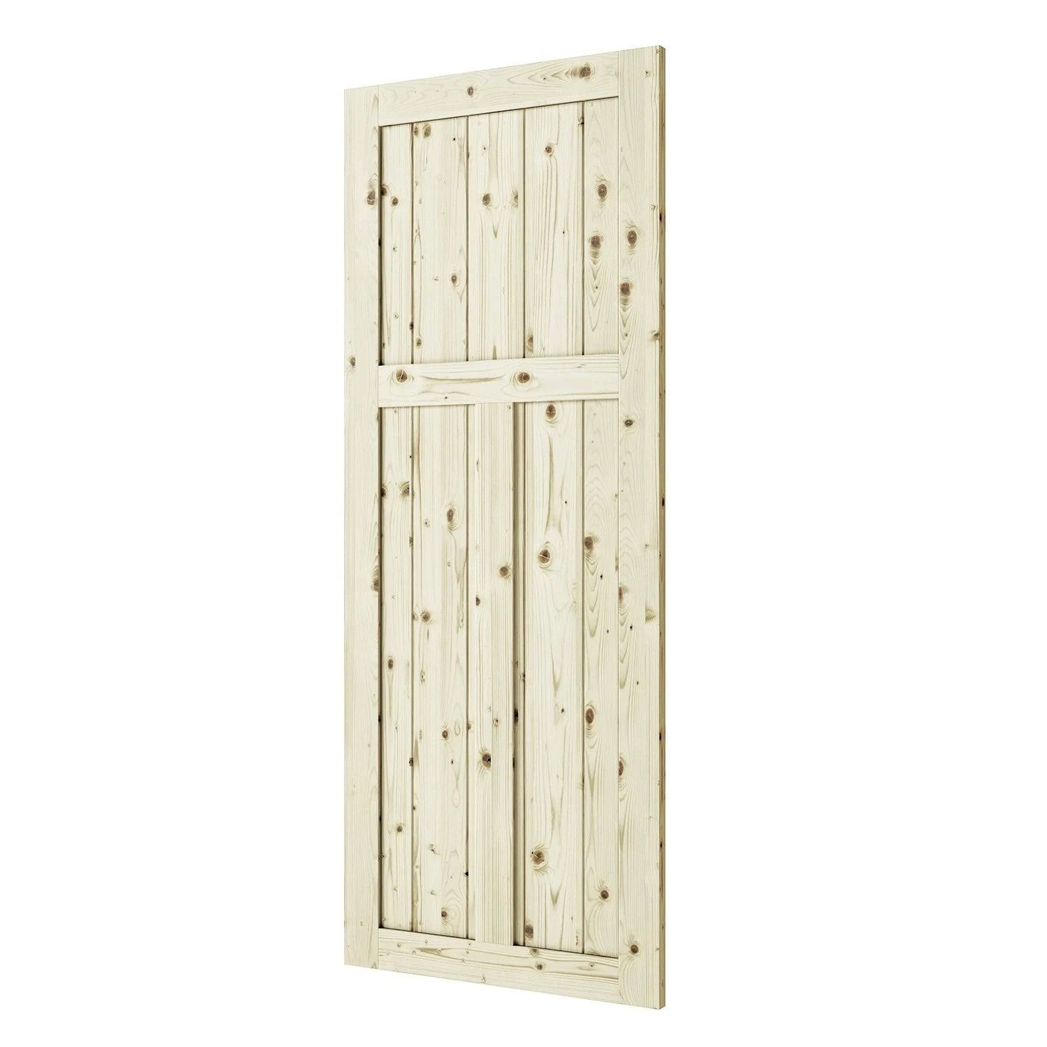 Unfinished Pine Barn Door Slab 42 in. H75298