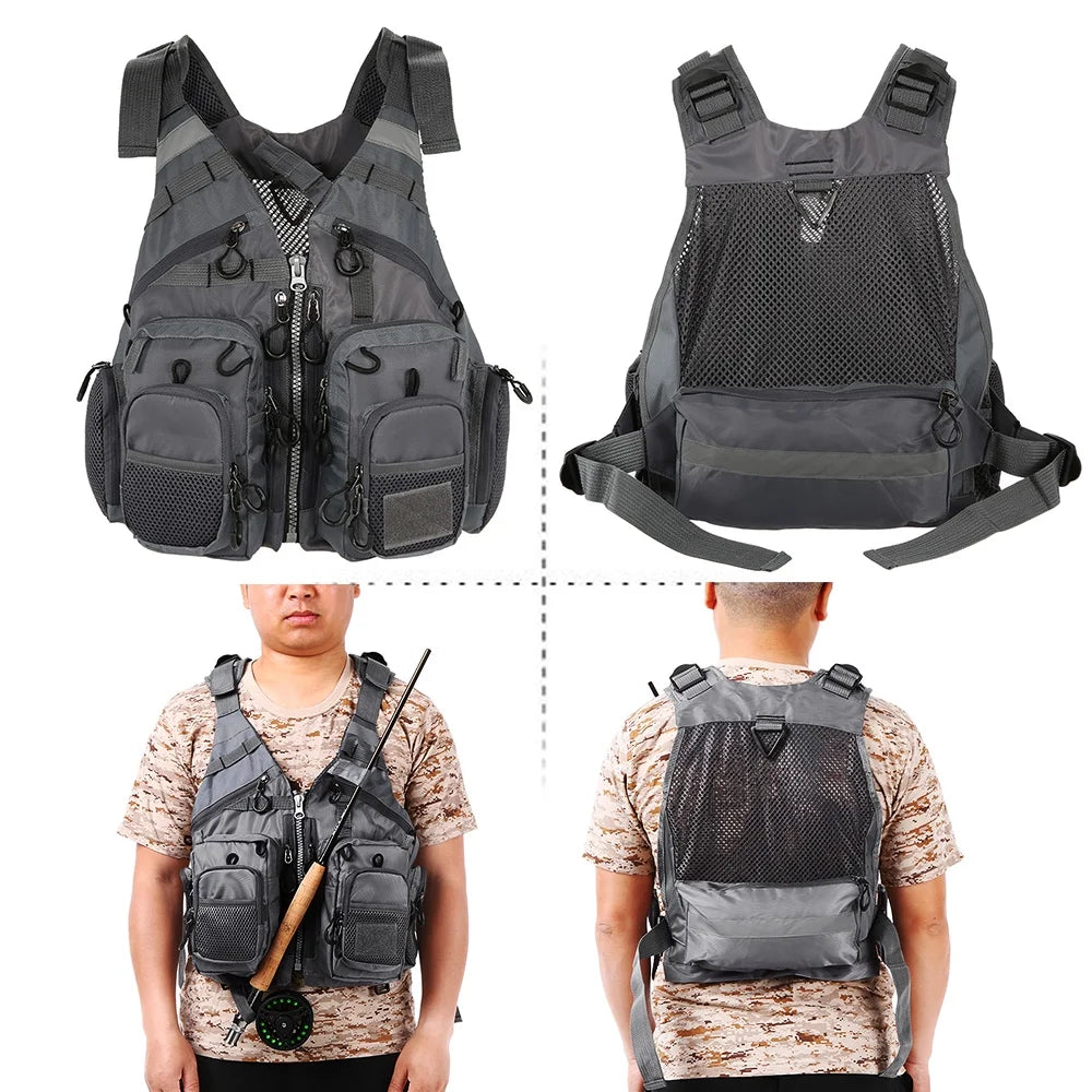 Outdoor Fishing Life Safety Jacket Floatation Device J266
