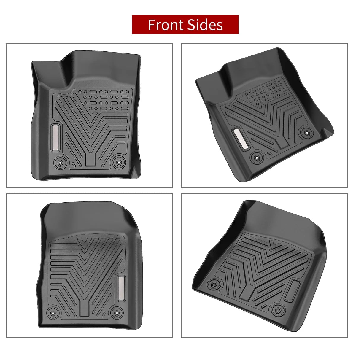 3-Piece TPE Rubber Floor Mats for Dodge Durango & Grand Cherokee N96832