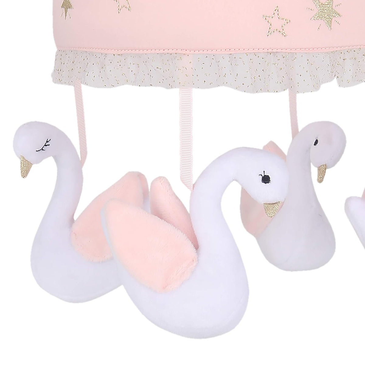 Pink/White Musical Baby Crib Mobile O29860